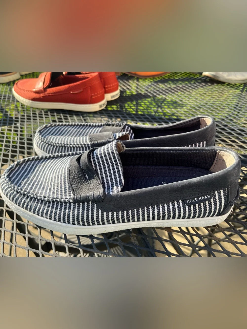 Cole Haan Canvas/Leather Loafers